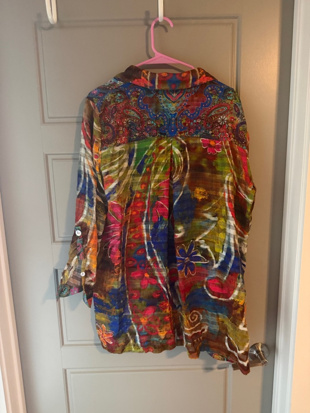 John Mark Multicolor Paisley & Floral Button-Down Shirt - Picture 2 of 3